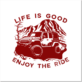 Jeep Life Is Good Posters and Art